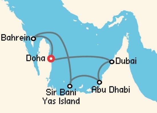Itinerario del Crucero Emiratos Árabes y Dubai desde Doha Celestyal Cruises