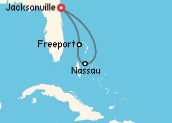 Itinerario del Crucero Caribe desde Jacksonville Carnival Cruise Lines