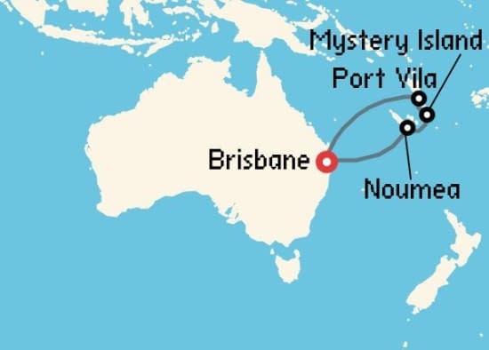 Itinerario del Crucero Australia y Pacífico desde Brisbane Carnival Cruise Lines