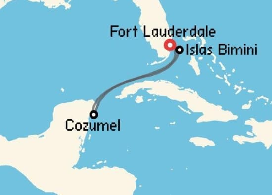 Itinerario del Crucero Caribe desde Fort Lauderdale Celebrity Cruises