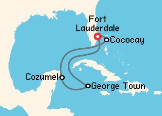 Itinerario del Crucero Caribe desde Fort Lauderdale Celebrity Cruises