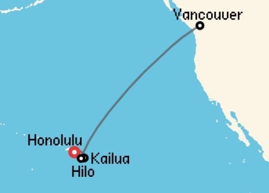 Itinerario del Crucero Hawai desde Honolulu Celebrity Cruises
