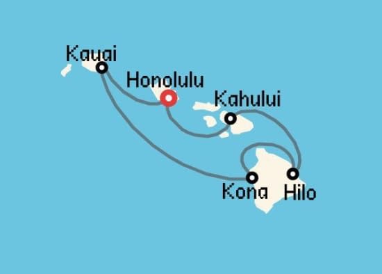 Itinerario del Crucero Hawai desde Honolulu Norwegian Cruise Line