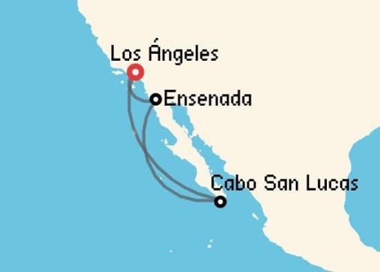 Itinerario del Crucero Riviera Mexicana desde Los Ángeles Royal Caribbean