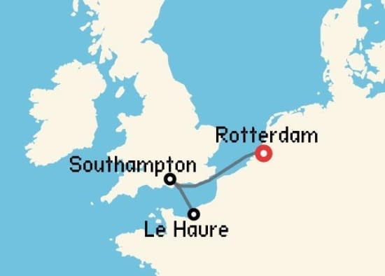 Itinerario del Crucero Báltico y Norte de Europa desde Rotterdam MSC Cruceros