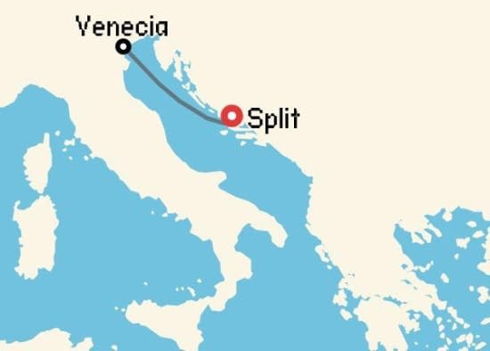 Itinerario del Crucero Islas Griegas desde Split MSC Cruceros