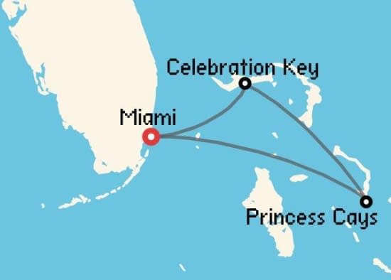 Itinerario del Crucero Caribe desde Miami Carnival Cruise Lines