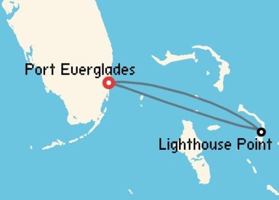 Itinerario del Crucero Caribe desde Fort Lauderdale - Port Everglades Disney Cruise Line