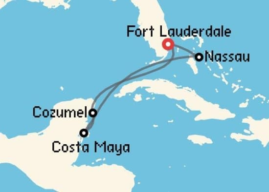 Itinerario del Crucero Caribe desde Fort Lauderdale Royal Caribbean