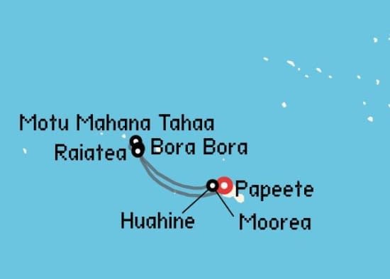 Itinerario del Crucero Australia y Pacífico desde Papeete Windstar Cruises