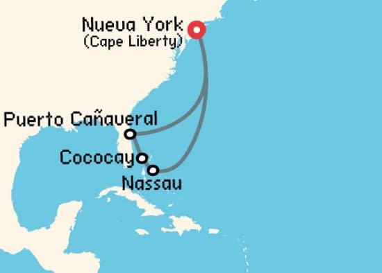 Itinerario del Crucero Caribe desde Cape Liberty - Nueva York Royal Caribbean