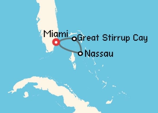 Itinerario del Crucero Caribe desde Miami Norwegian Cruise Line