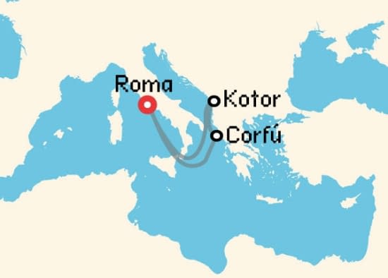 Itinerario del Crucero Islas Griegas desde Roma - Civitavecchia Princess Cruises