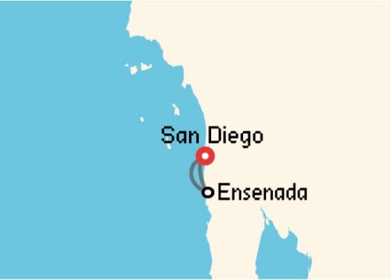 Itinerario del Crucero Riviera Mexicana desde San Diego Royal Caribbean