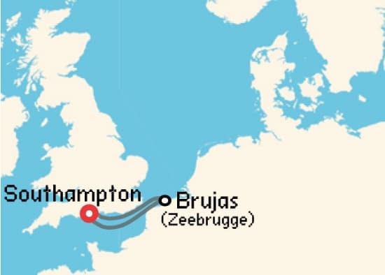 Itinerario del Crucero Báltico y Norte de Europa desde Southampton Cunard