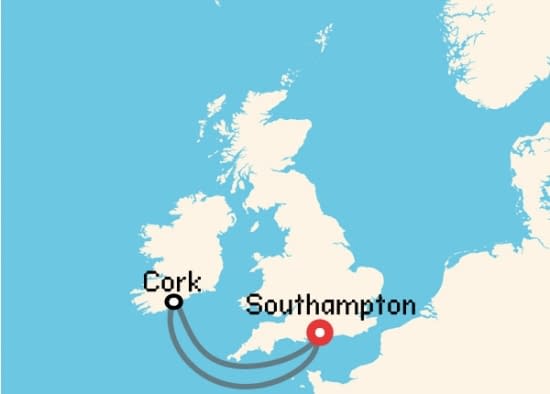 Itinerario del Crucero Báltico y Norte de Europa desde Southampton MSC Cruceros