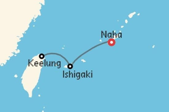 Itinerario del Crucero Asia desde Naha MSC Cruceros