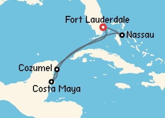 Itinerario del Crucero Caribe desde Fort Lauderdale Royal Caribbean
