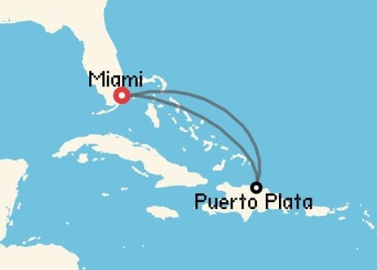 Itinerario del Crucero Caribe desde Miami Royal Caribbean