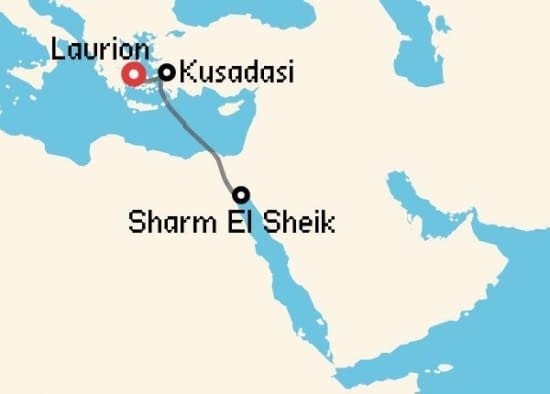 Itinerario del Crucero Emiratos Árabes y Dubai desde Lavrion Celestyal Cruises