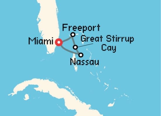 Itinerario del Crucero Caribe desde Miami Norwegian Cruise Line